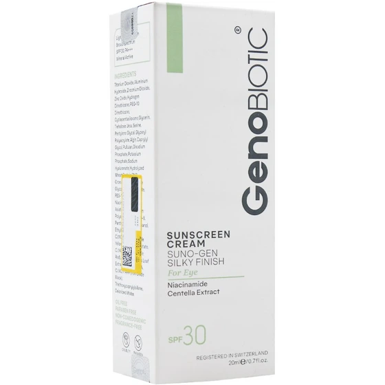 کرم ضدآفتاب دور چشم ژنو بایوتیک حجم 20ml