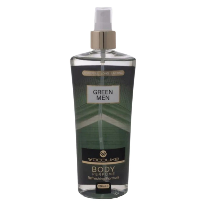 بادی اسپیلش مردانه مدل گرین من green manحجم 250 میلی‌لیتر