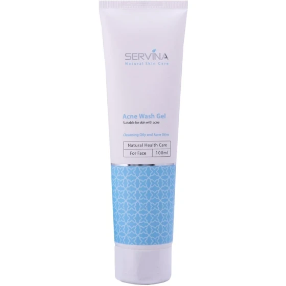 ژل شستشوی صورت سروینا مخصوص پوست دارای آکنه مدل Acne Skin حجم 100میلی لیتر
