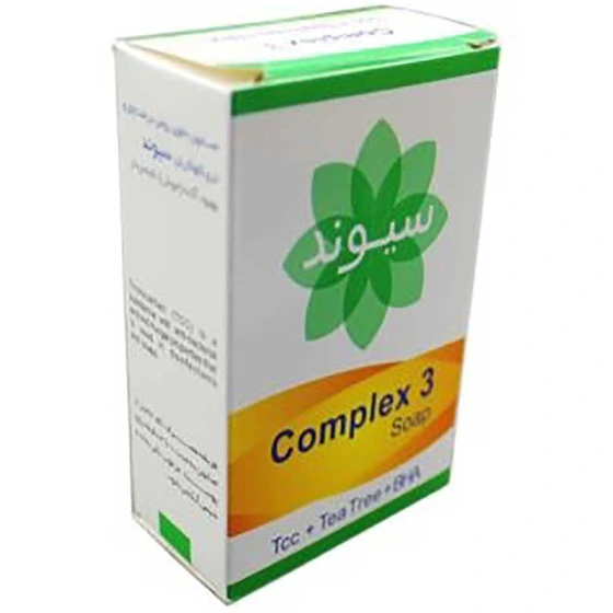 صابون کمپلکس 3 حاوی روغن درخت چای و تری کلوکربان 90گرم سیوند