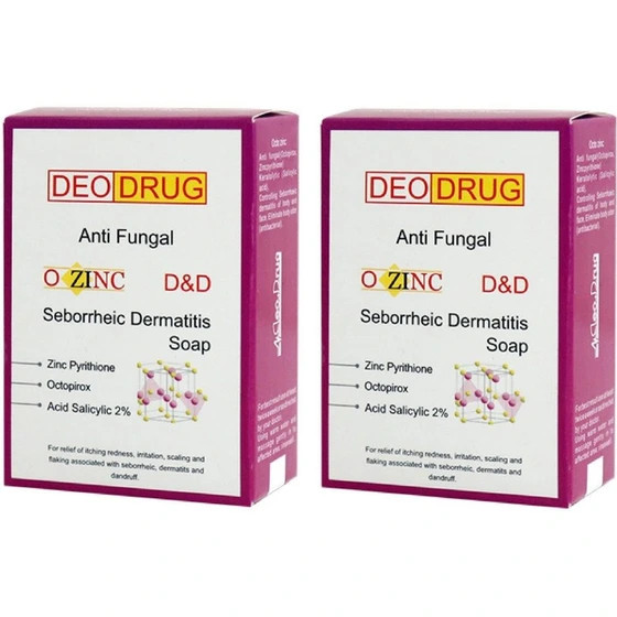 صابون ضد قارچ دئودراگ مدل O-zinc وزن 90 گرم مجموعه 2 عددی