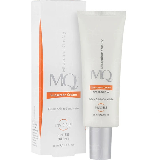 کرم ضد آفتاب فاقد چربی SPF50 بیرنگ ام کیو حجم 55 میلی لیتر